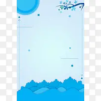 十一月你好扁平化文艺创意海报