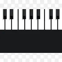 现代简约钢琴演奏会海报画册矢量背景素材