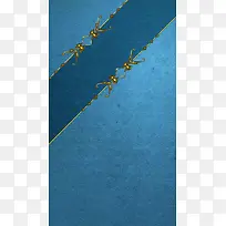英伦古典蓝色质感背景