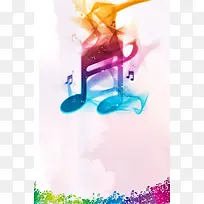 声乐班招生海报背景素材