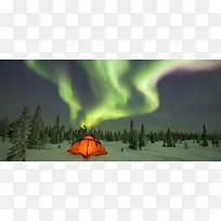 自然美景海报 北极光
