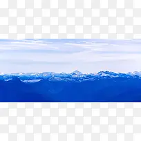 蓝色的山脉