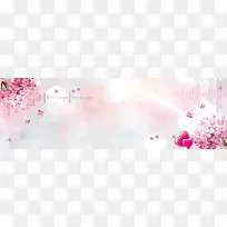 唯美花朵海报