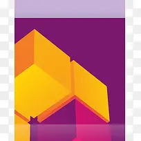 立体方格创意时尚设计宣传商务封面背景