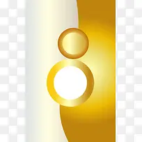 金色质感圆圈海报广告背景