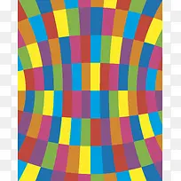 彩色方块几何海报背景素材