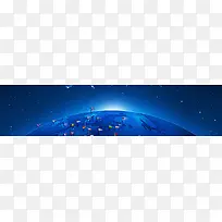 地球绝美banner创意设计