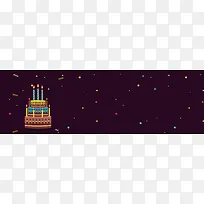 蛋糕手绘卡通小清新banner