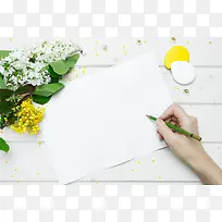 清新春季花卉平面广告