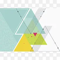 扁平三角形几何平面广告