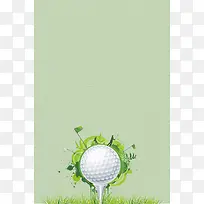 高尔夫球赛海报背景素材