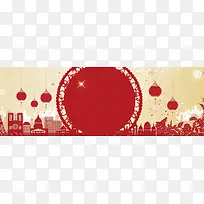 年货节中国风电商海报背景