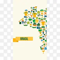 巴西元素背景图