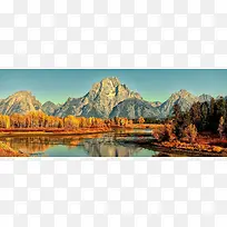风景山石背景