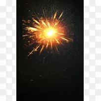 大气星光炸裂海报背景