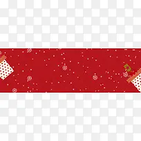 冬季卡通圣诞节红色banner
