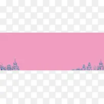 小宝宝女装上新简约粉色banner