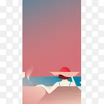 女人背影h5背景