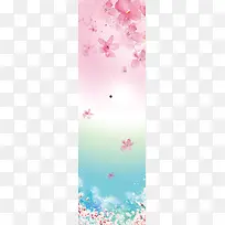 手绘 春季商场促销海报背景素材