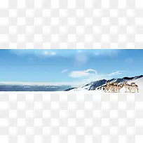 雪山风景banner