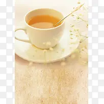 下午茶海报背景素材