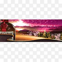 欧式建筑背景