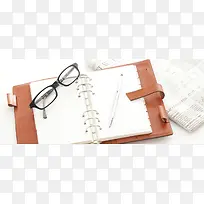 键盘 白色 眼镜 黑色 办公 商务 书本