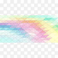 梦幻三角形抽象banner背景