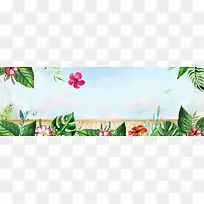 夏日上新清新手绘banner