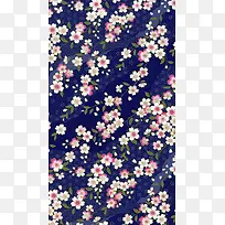 碎花底纹H5背景