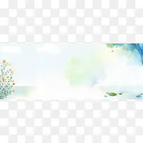 秋季文艺小清新手绘banner