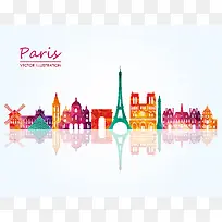 巴黎地标建筑模板