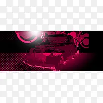 炫彩泼墨背景banner