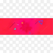 红色彩绘喷溅三角斜线飞溅banner背景