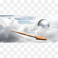 电子科技梦幻地球海报背景