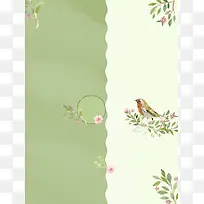 清新日系女装促销海报背景素材