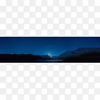 大雪寒冷深蓝banner背景 淘宝