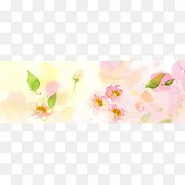 水墨花纹背景