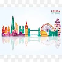 伦敦城市建筑背景模板