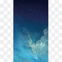 蓝色星空H5背景