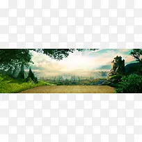 夏装梦幻背景