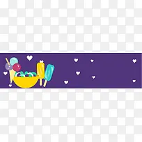 夏季清凉banner背景