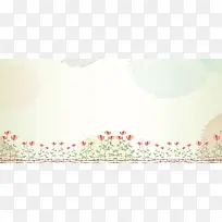 电商小暑夏季小清新简约海报banner