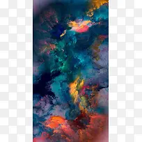 炫彩画册海报背景