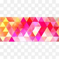 粉色矢量三角形背景