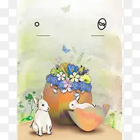彩蛋复活节背景素材