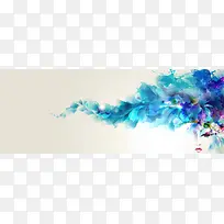 渐变水彩banner