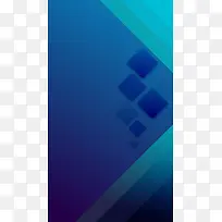 蓝色渐变几何科技感企业H5背景素材
