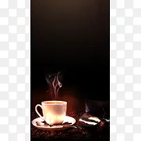 简约复古咖啡馆源文件H5背景