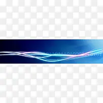 科技蓝色线条banner
